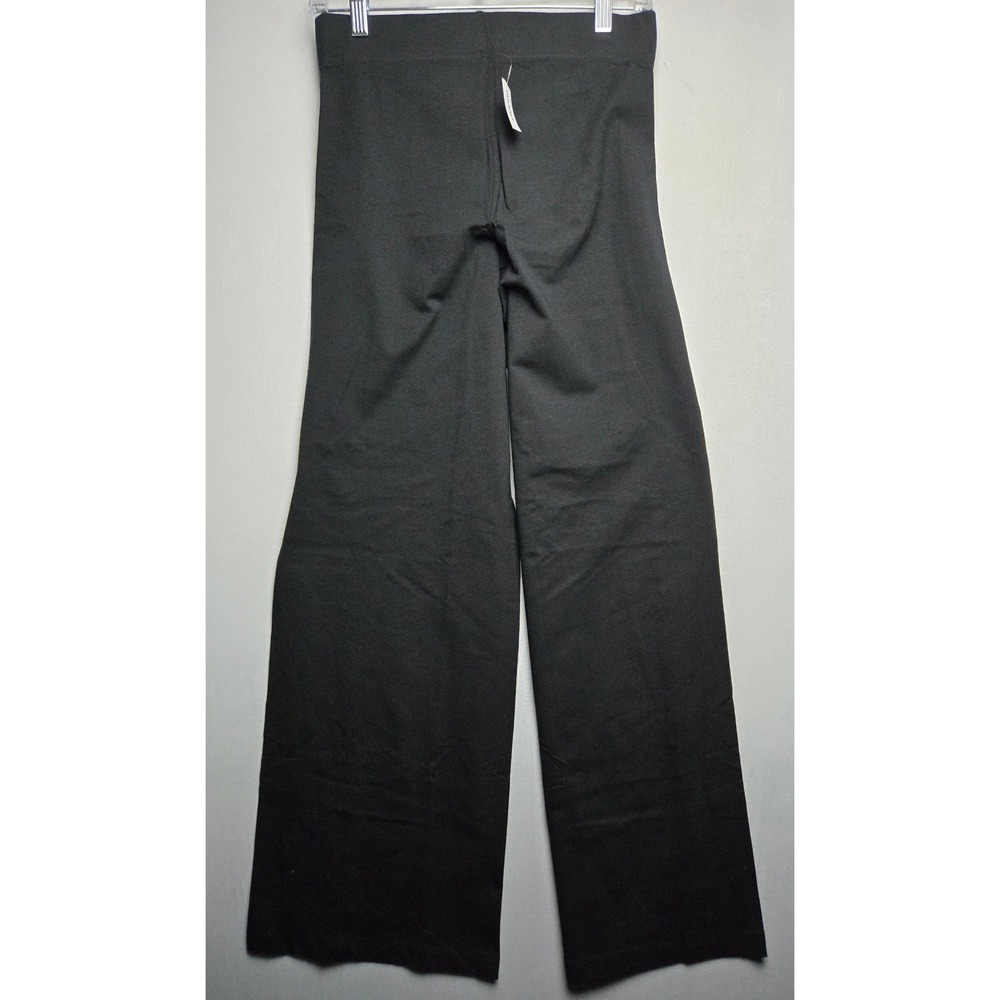 Old Navy Womens Black Wide Leg Yoga Pants Cotton Stretch Size Small